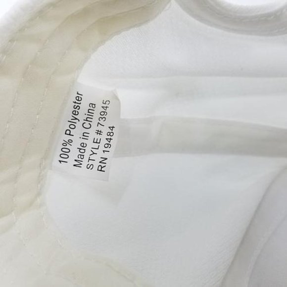 PDQ Fast Food Chicken Strapback Baseball Hat Cap Adjustable White Yellow - Picture 6 of 6